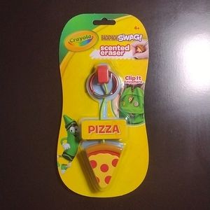 Crayola Pizza Scented Eraser Backpack Swag